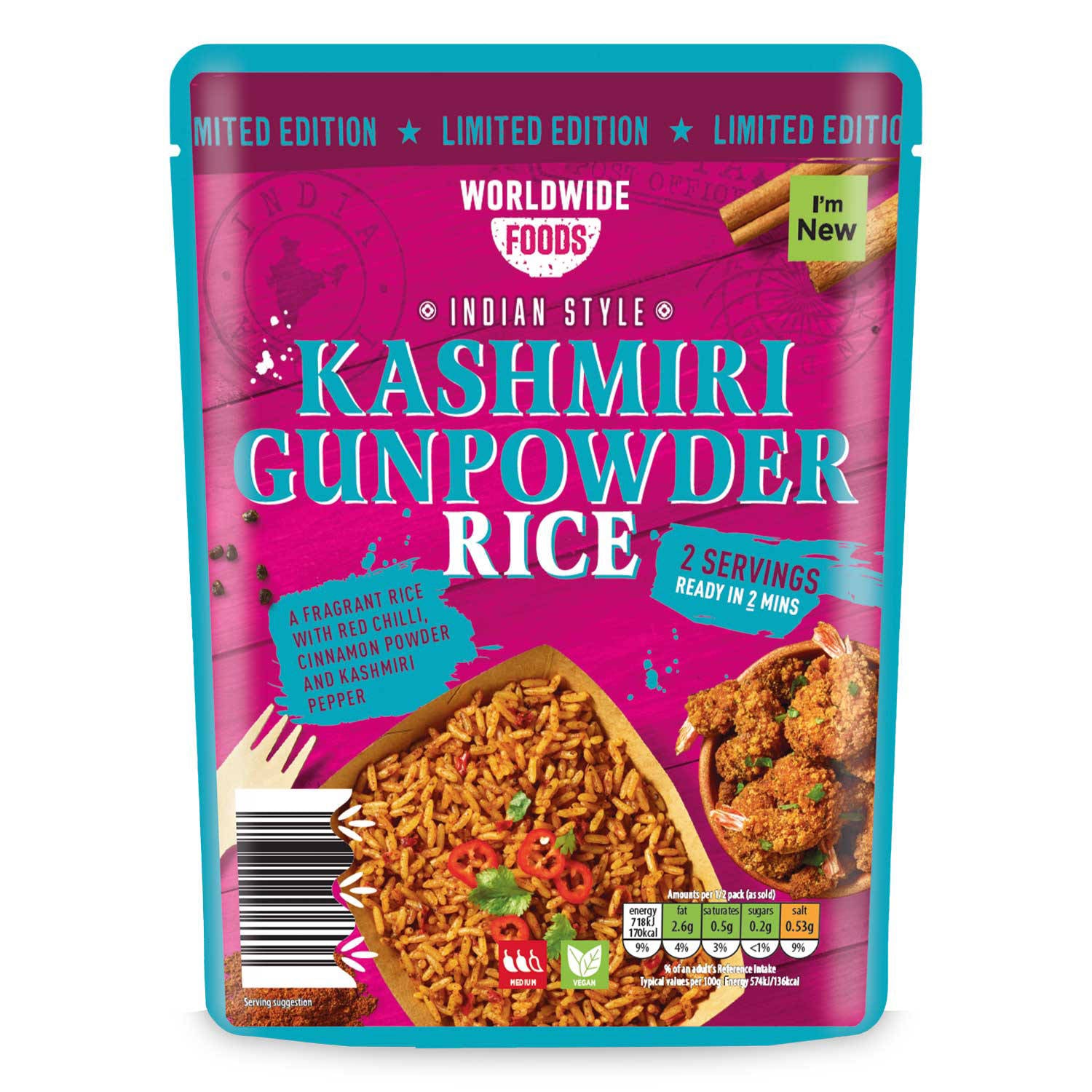 Worldwide Foods Kashmiri Street Food Rice (British brand)