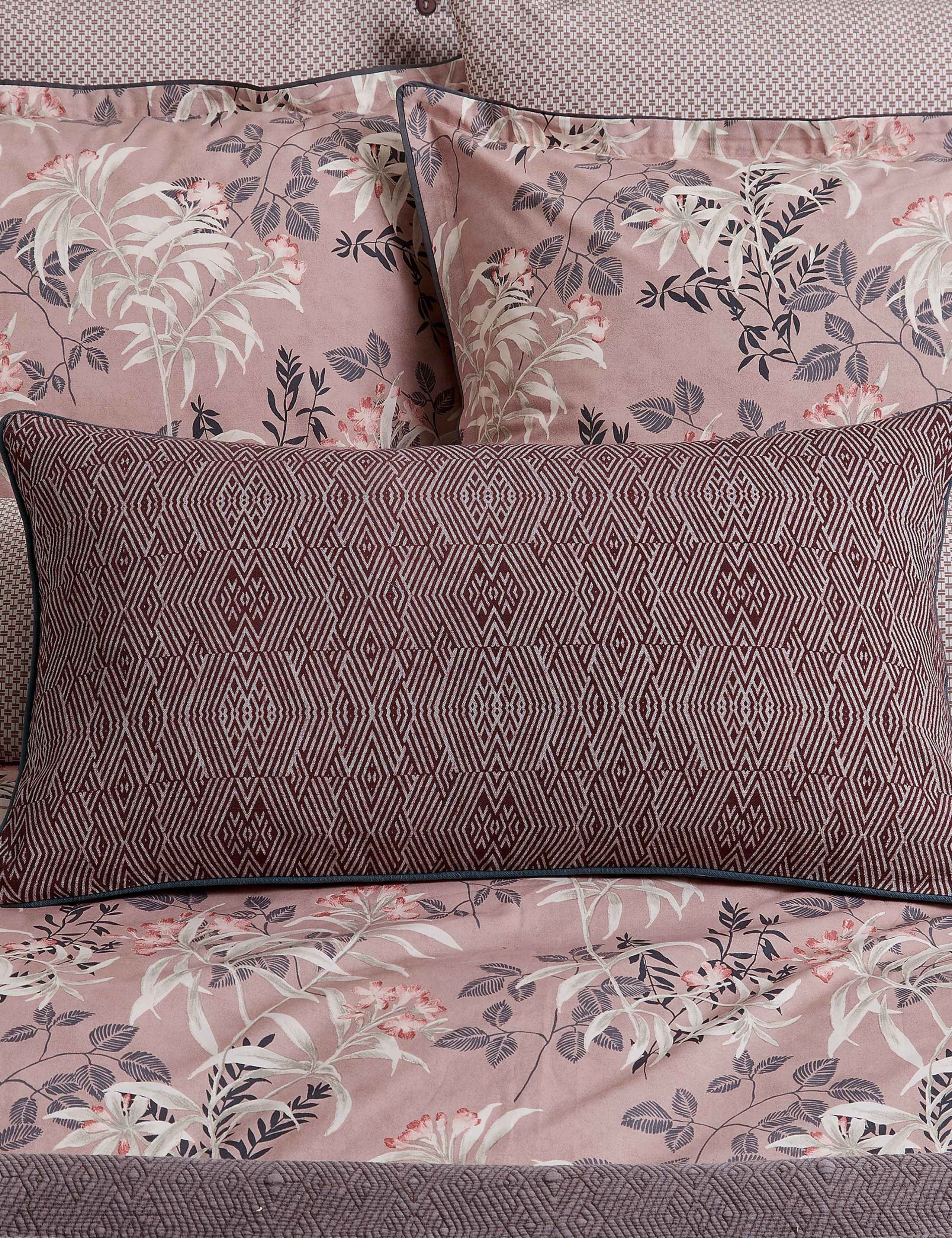 Bedeck of Belfast pure cotton geometric cushion, UK version