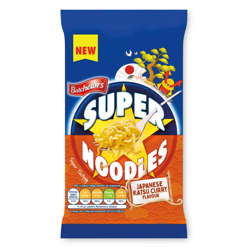 Batchelors Katsu noodles, imported from the UK