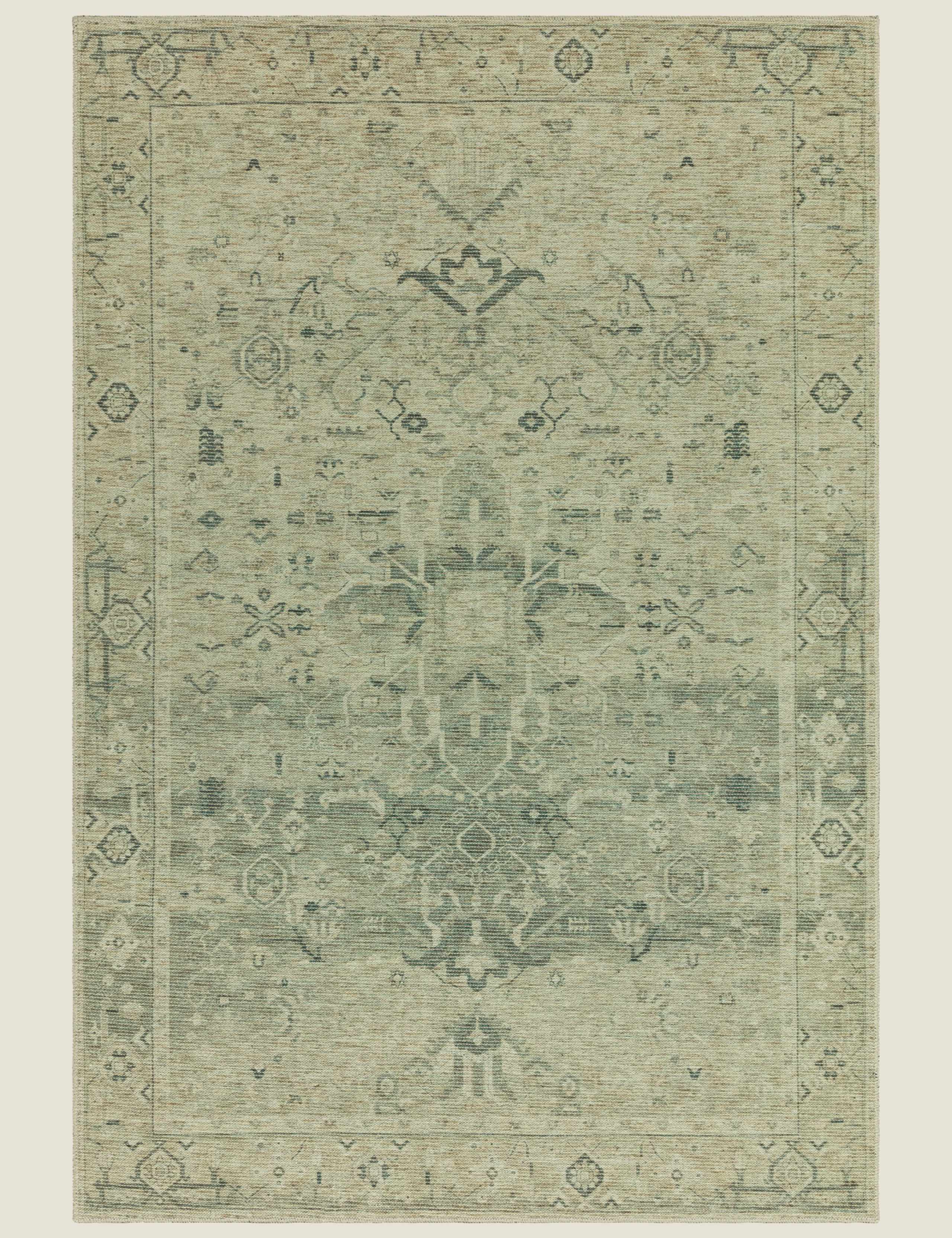 Kaya Vida vintage style flatweave rug 120x170cm, UK version