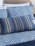 Bedeck of Belfast pure cotton striped cushion - British product
