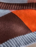 MADE Keava colour block knitted throw, UK version