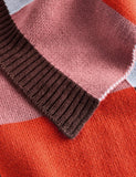 MADE Keava colour block knitted throw, UK version