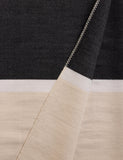 Kelly Hoppen wool blend colour block brushed throw 130x160cm, UK version