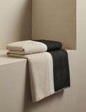 Kelly Hoppen wool blend colour block brushed throw 130x160cm, UK version