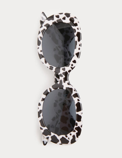 M&S Kids' Cow Print Wave Frame Sunglasses (S-L)- Buy online at McGrocer