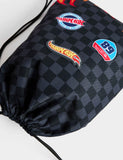 Hot Wheels kids drawstring bag with logo print, UK version