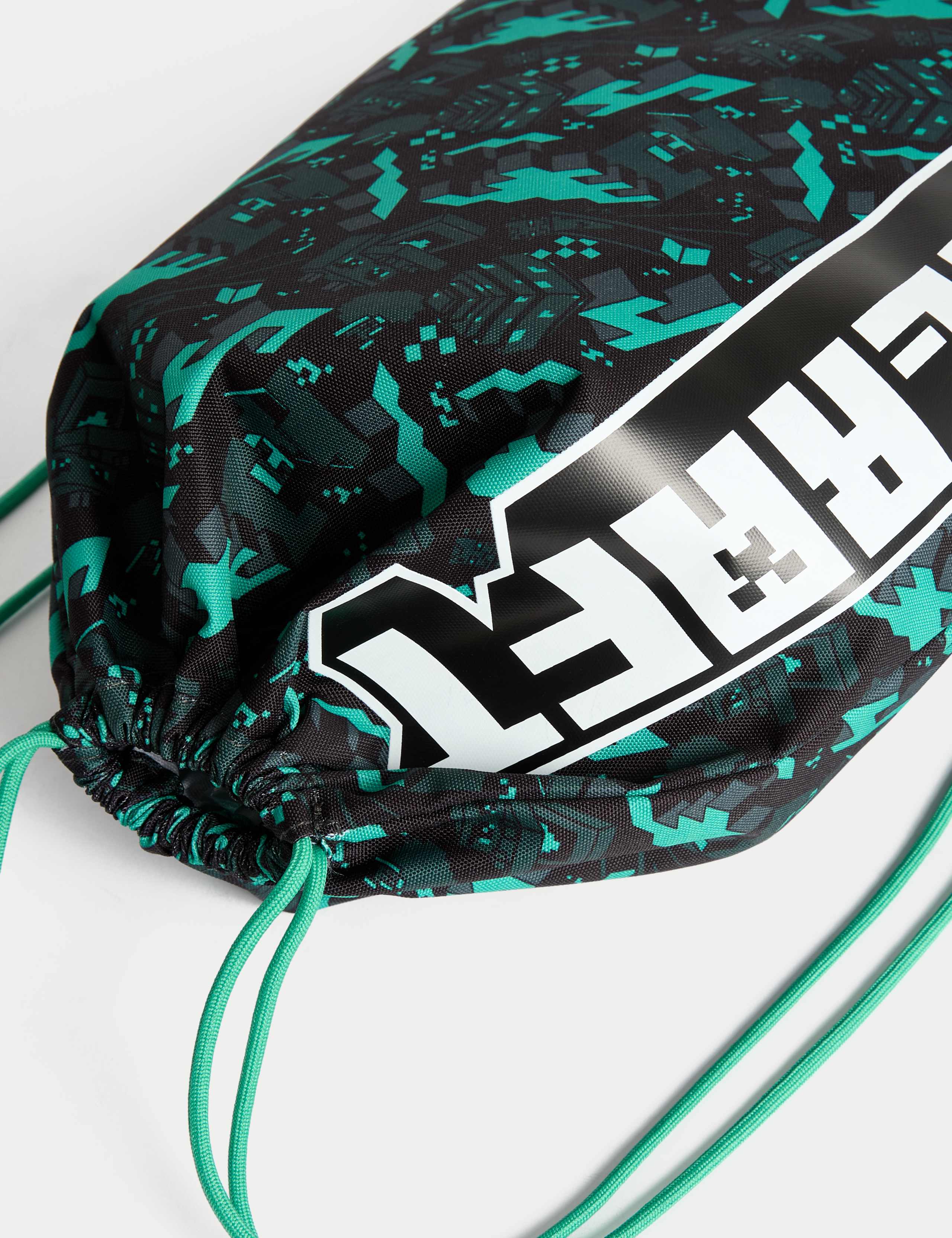 Minecraft drawstring bag 450mm x 340mm, imported from the UK