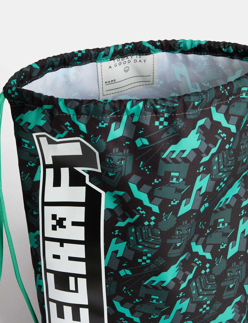 Minecraft drawstring bag 450mm x 340mm, imported from the UK