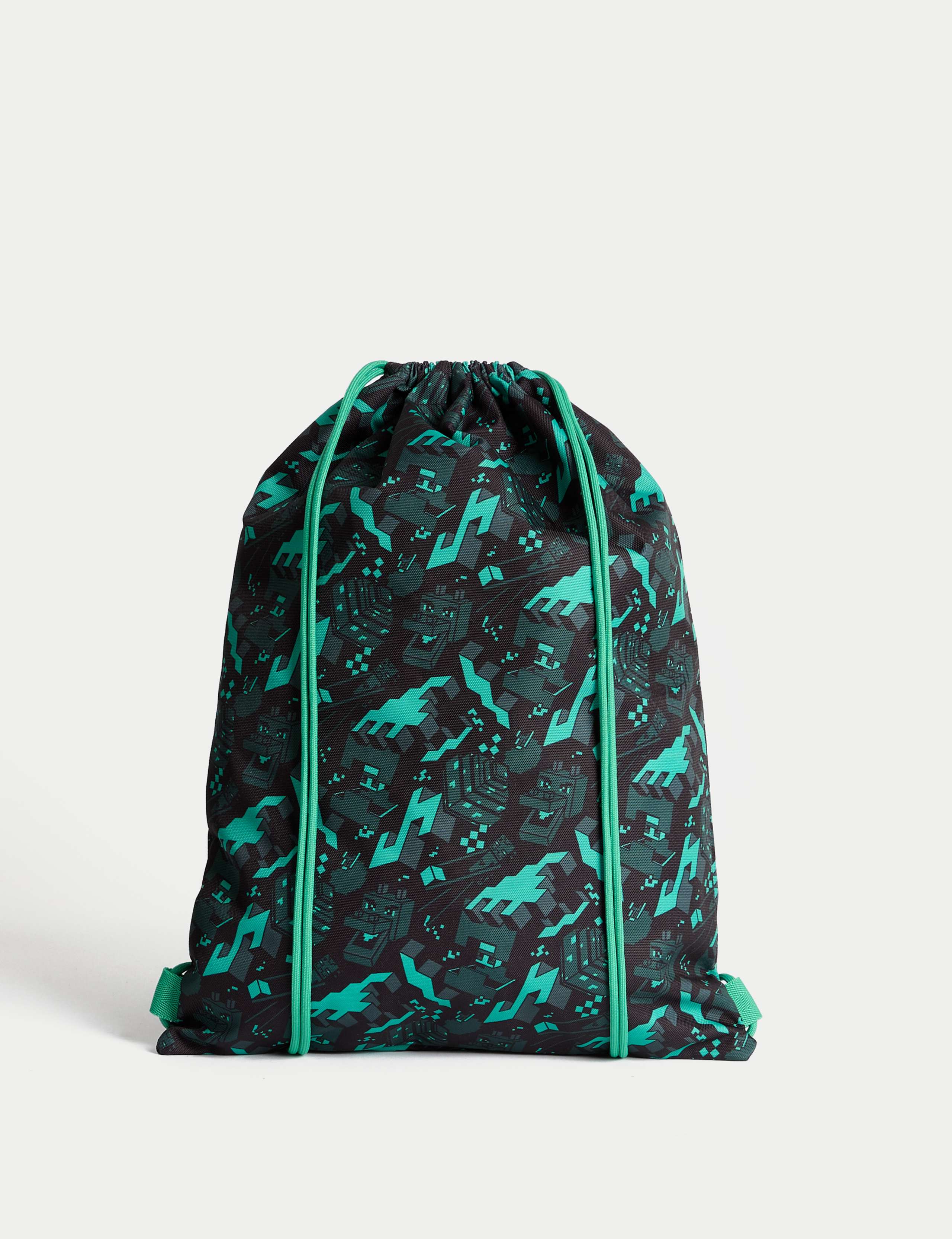 Minecraft drawstring bag 450mm x 340mm, imported from the UK