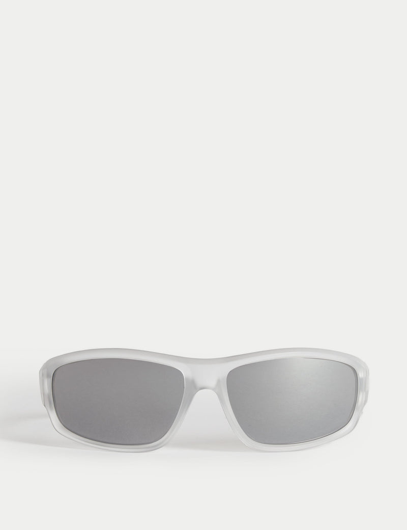 Kids wraparound sunglasses UV400 lenses durable frame, UK version