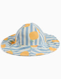 MORI Kids Striped Lemon Sun Hat 0-4 Yrs (British brand)