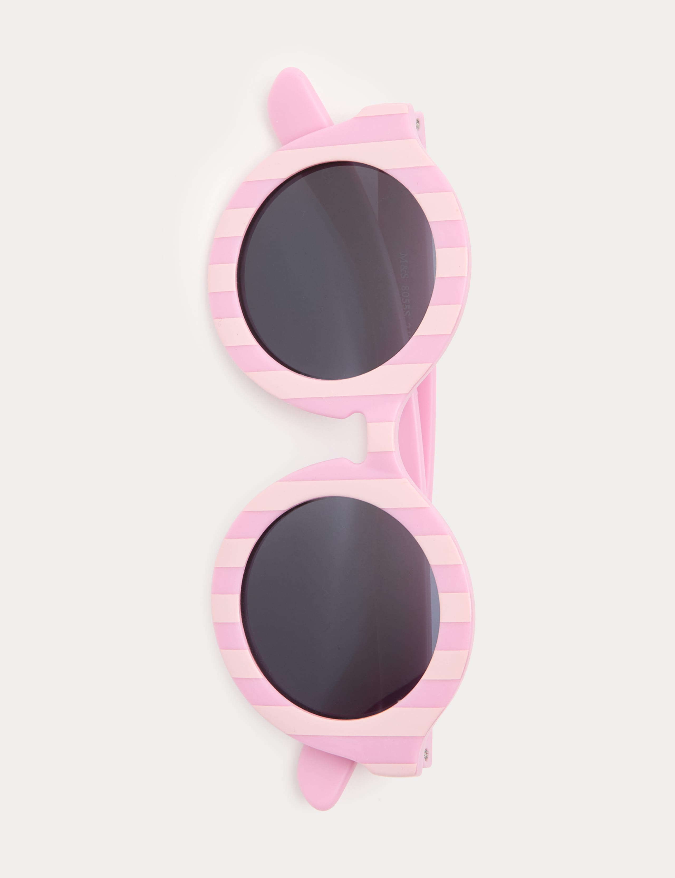 Kids' striped round sunglasses, UV protection - British product