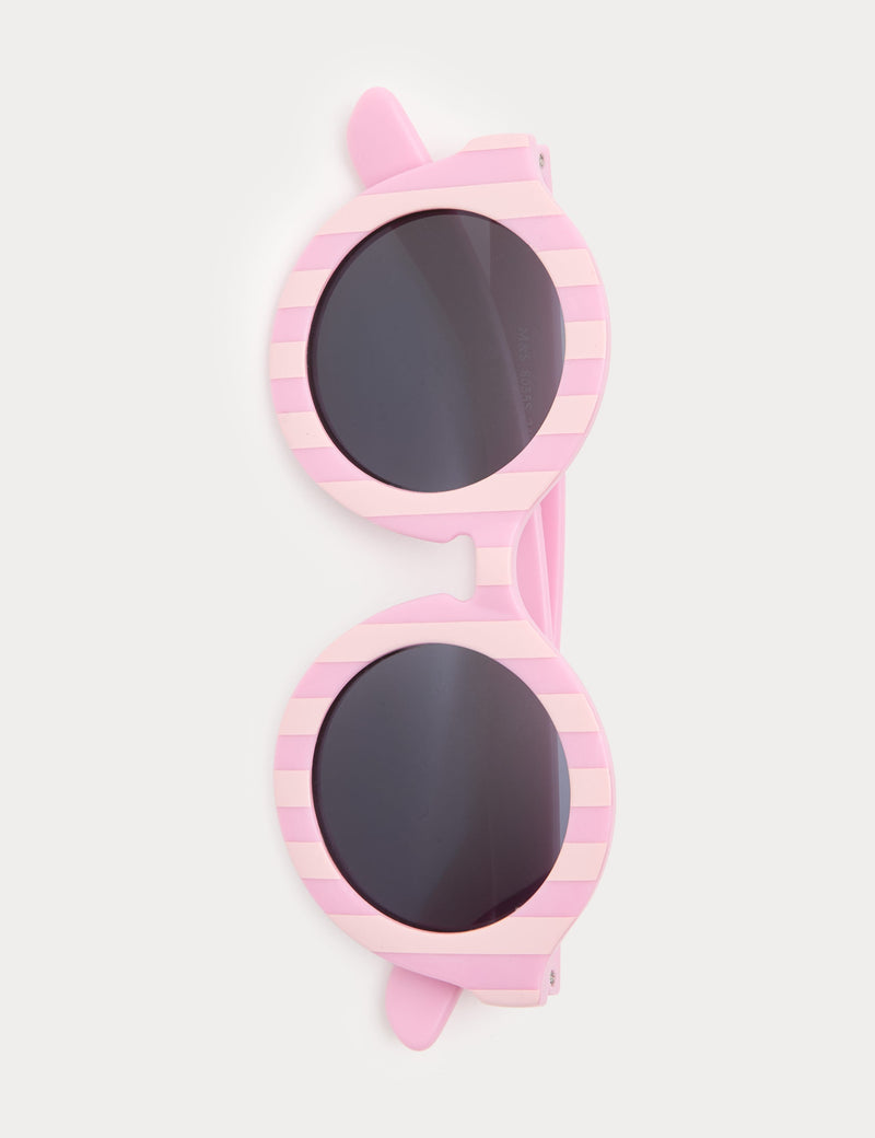 Kids' striped round sunglasses, UV protection - British product