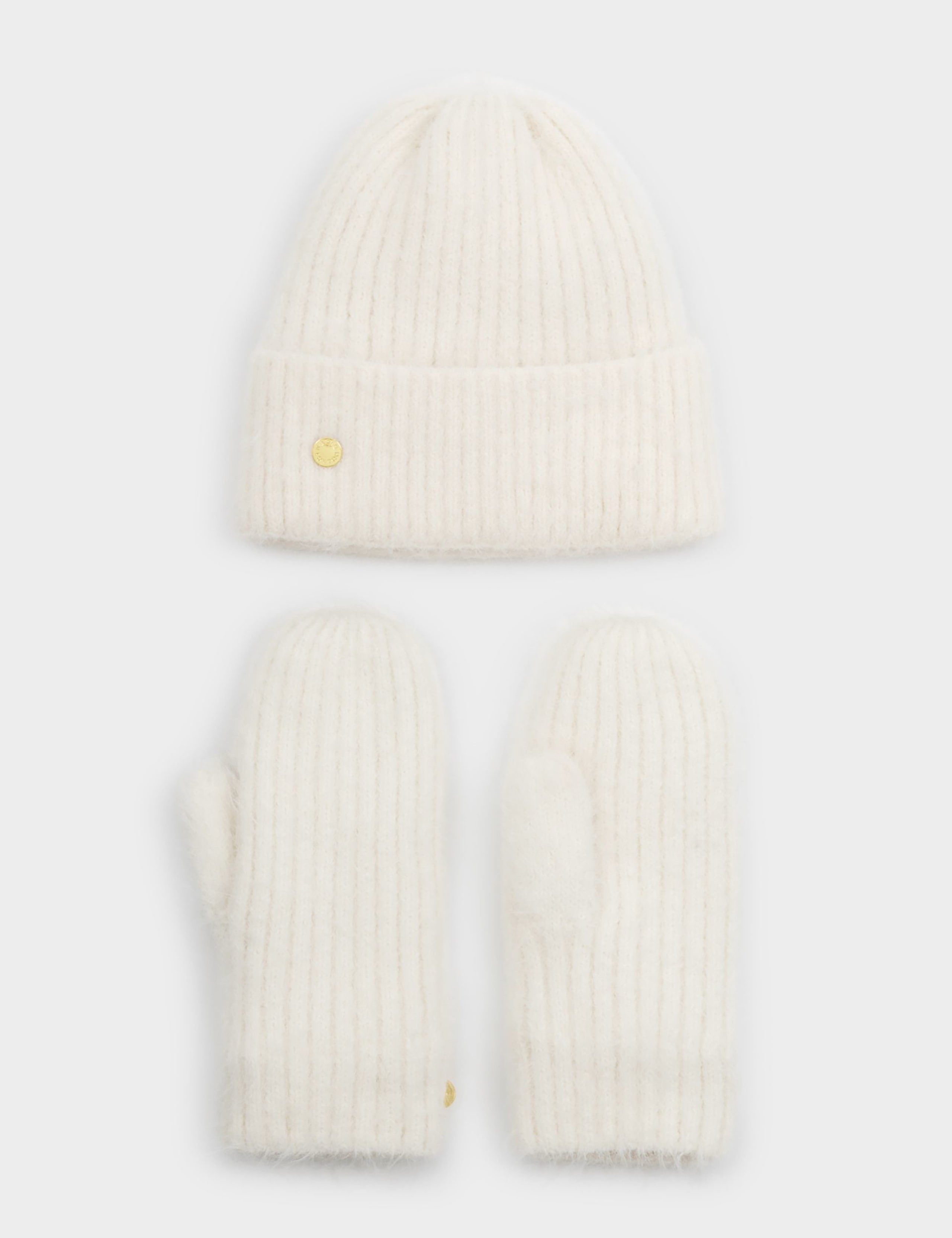 Katie Loxton knitted hat and gloves gift set - British product