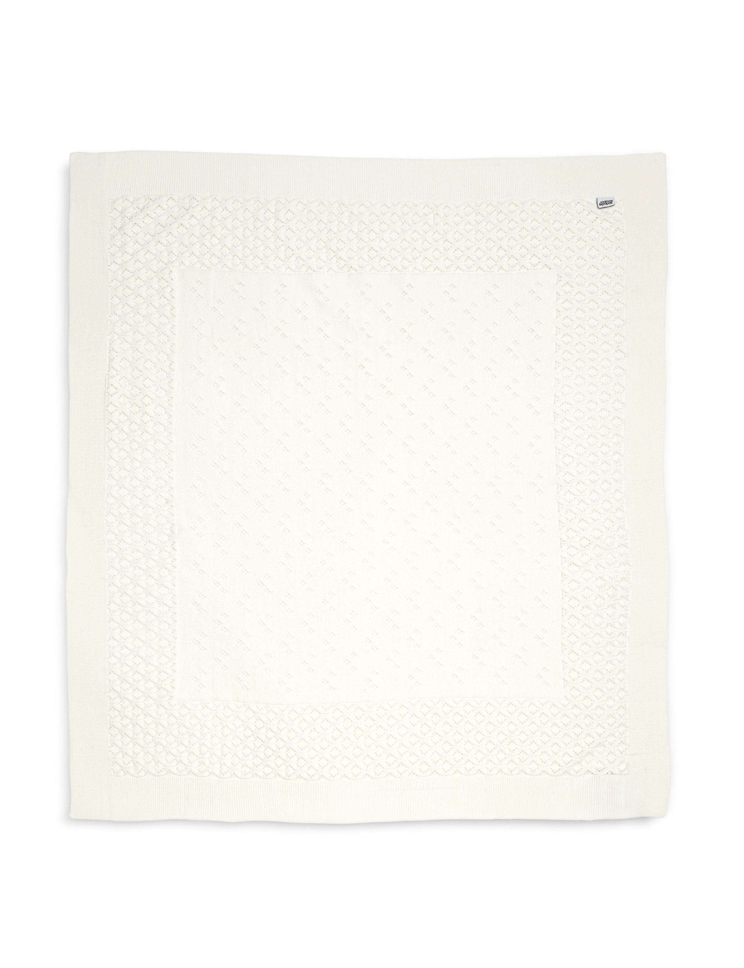 Mamas & Papas knitted pointelle shawl, UK version
