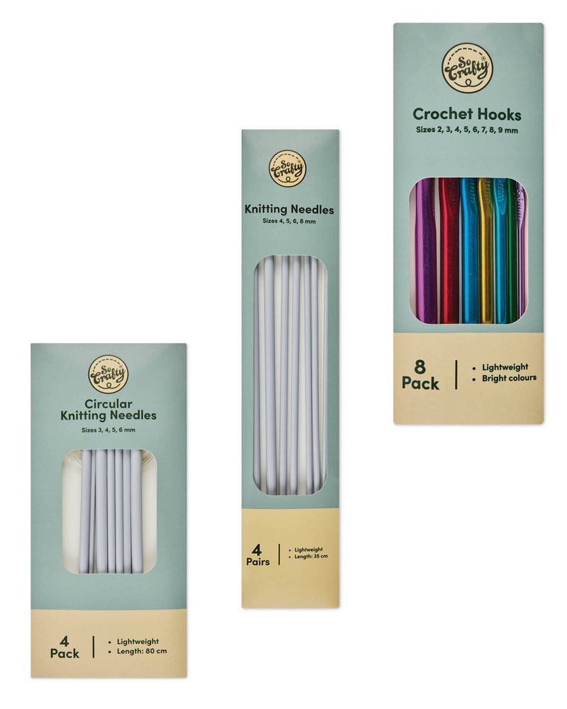 Knitting needles, crochet hooks and circular needles, UK version
