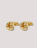 Hawes & Curtis knot cufflinks gold-tone metal 27mm (British brand)