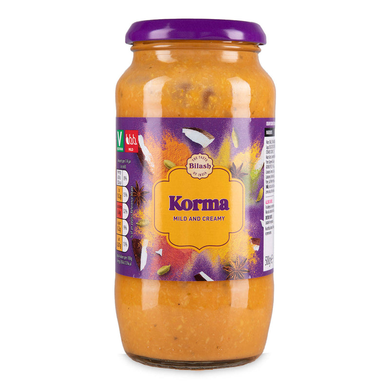 Korma cooking sauce with single cream - British product