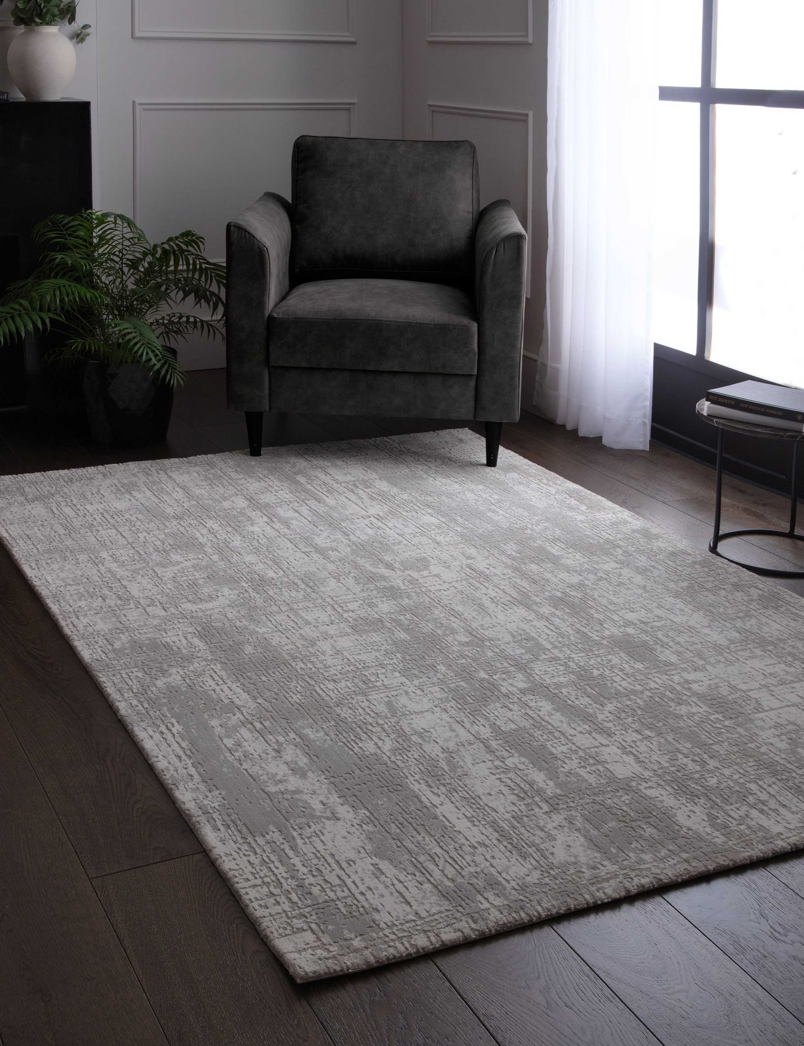 Asiatic Kuza abstract woven rug multi-dimensional pile - British product