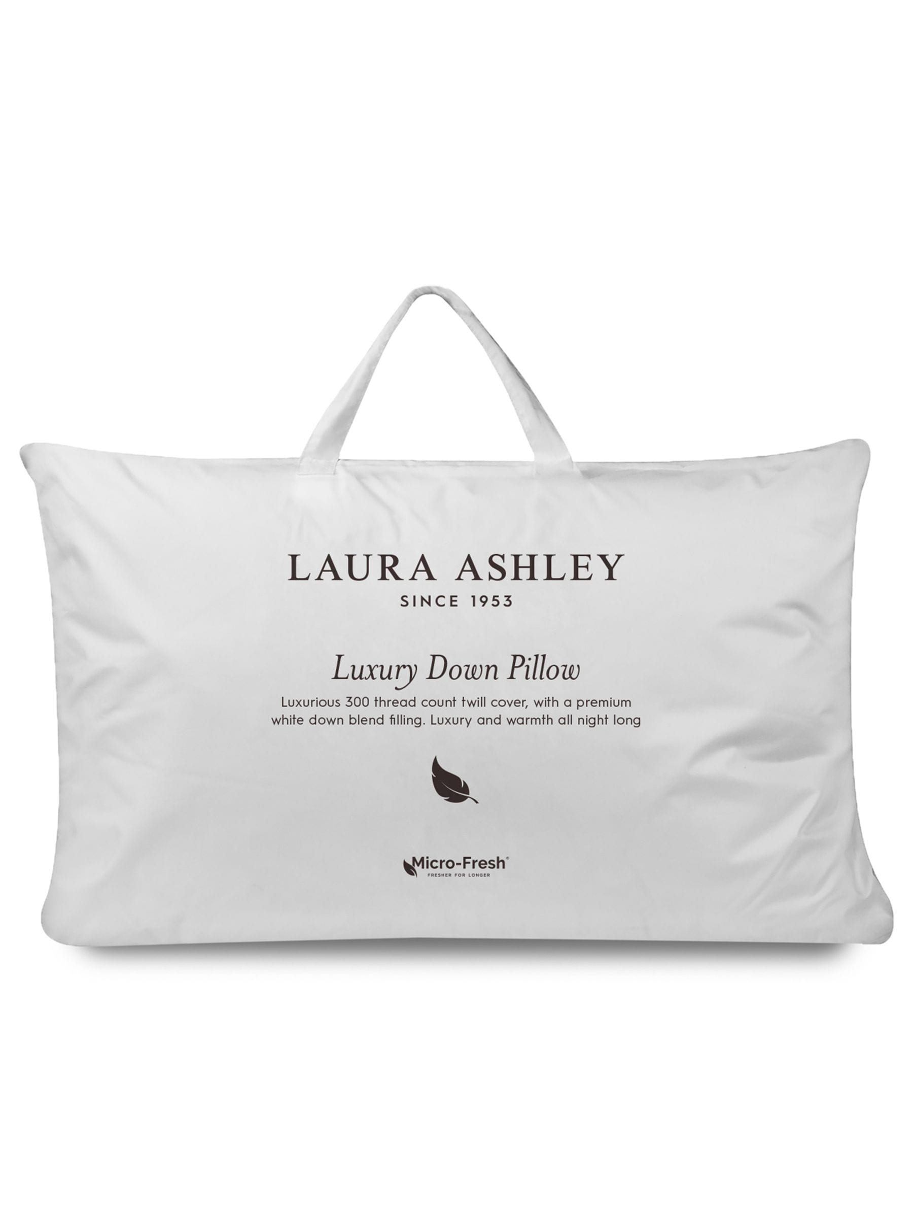 Laura Ashley duck down pillow, white luxury - British product
