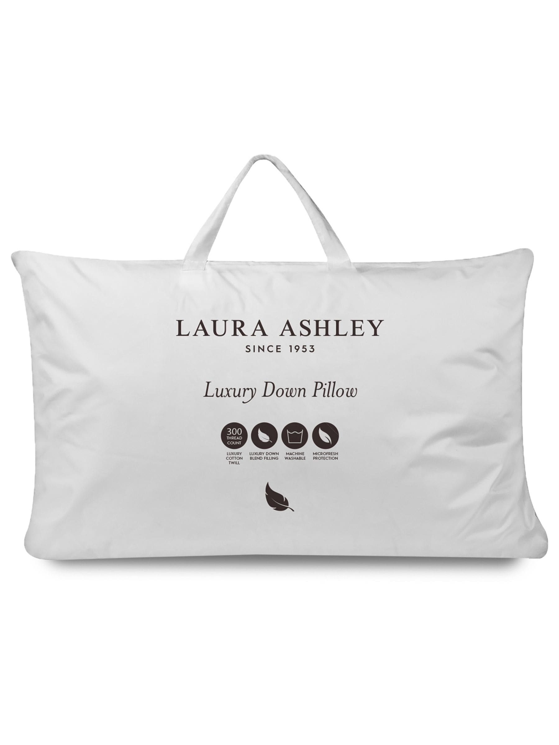Laura Ashley duck down pillow, white luxury - British product