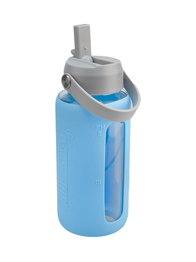 Paladone Minecraft Axolotl glass water bottle 800ml (British brand)