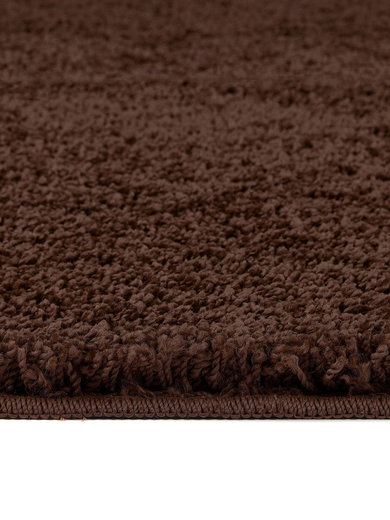 My Rug chocolate shaggy rug long pile - British product