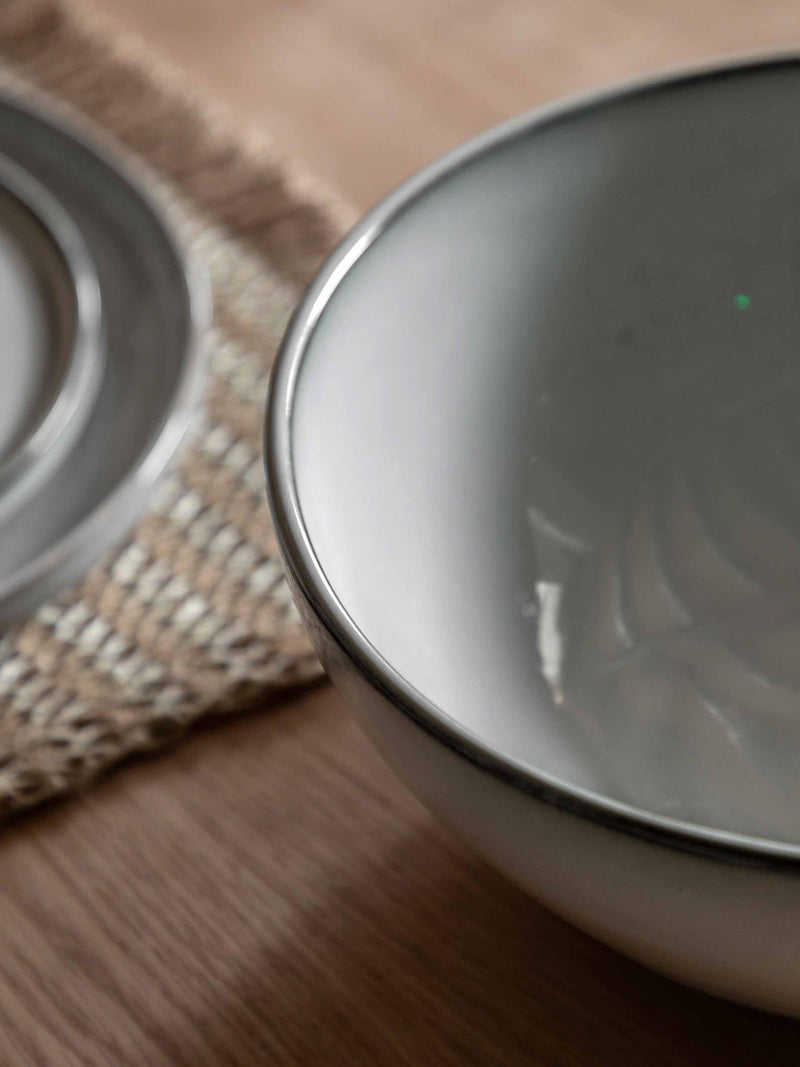 Gallery Home grey reactive glaze salad bowl, imported from the UK