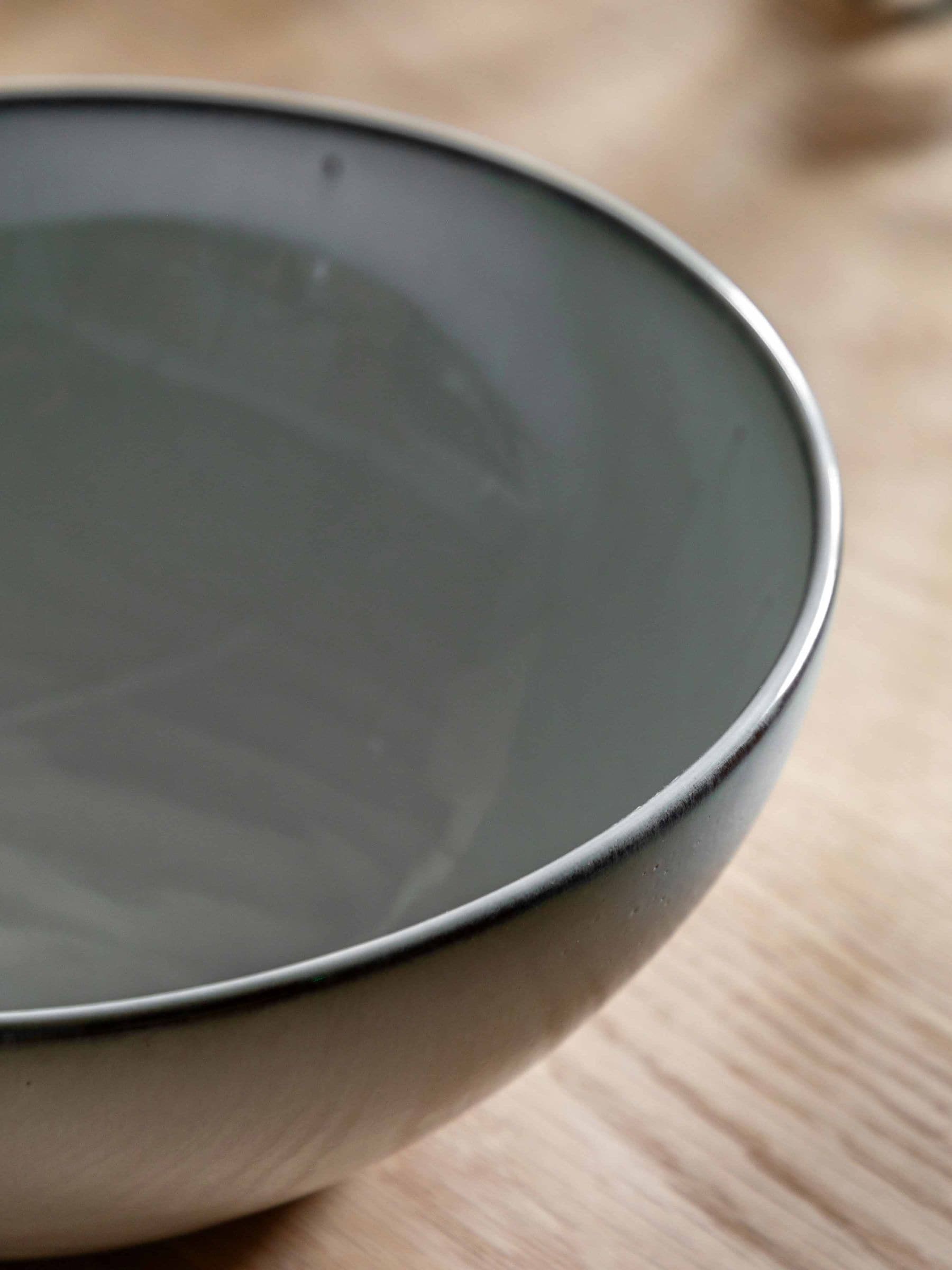 Gallery Home grey reactive glaze salad bowl, imported from the UK