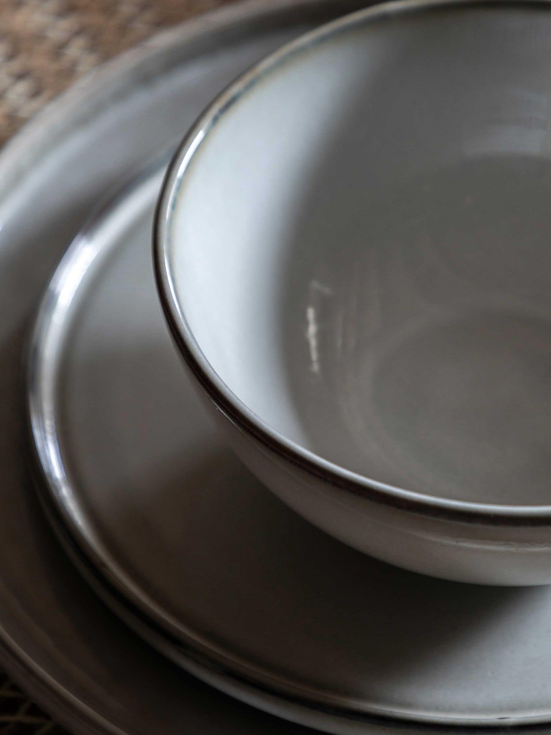 Gallery Home grey reactive glaze bowl, imported from the UK
