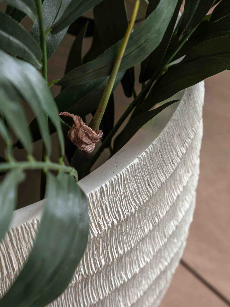 Gallery Home white ridged planter 33cm - British product