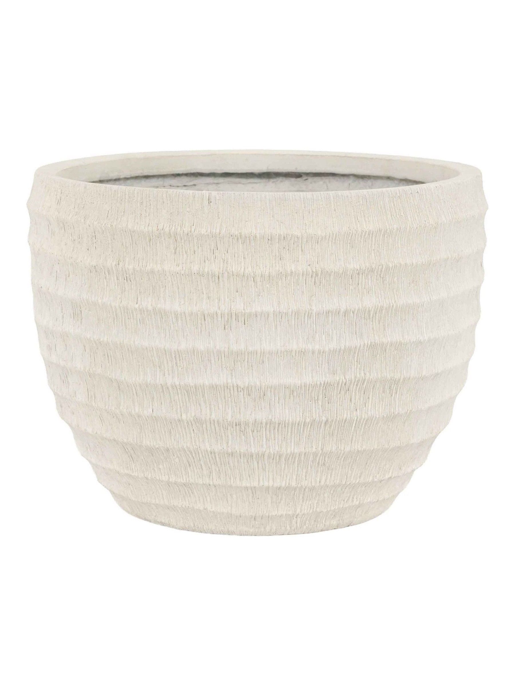 Gallery Home white ridged planter 33cm - British product