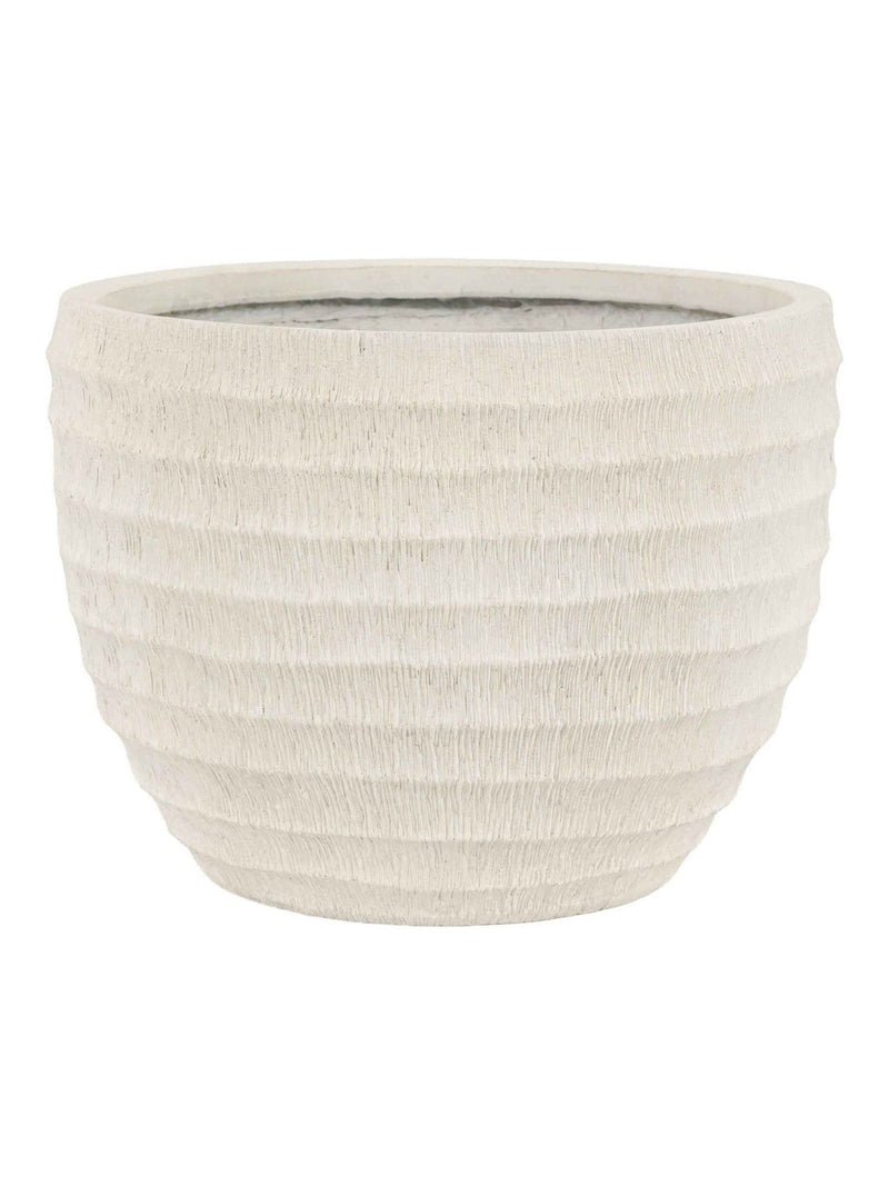 Gallery Home white ridged planter 33cm - British product