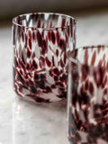 Gallery Home brown confetti tumbler glasses 15cm - British product