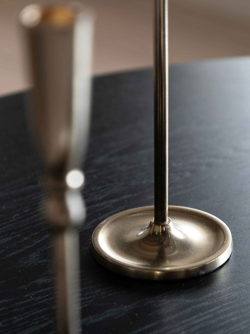 Gallery Home gold metal candlestick 29.5cm, imported from the UK
