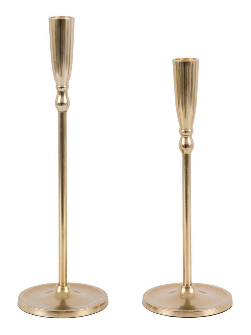 Gallery Home gold metal candlestick 29.5cm, imported from the UK