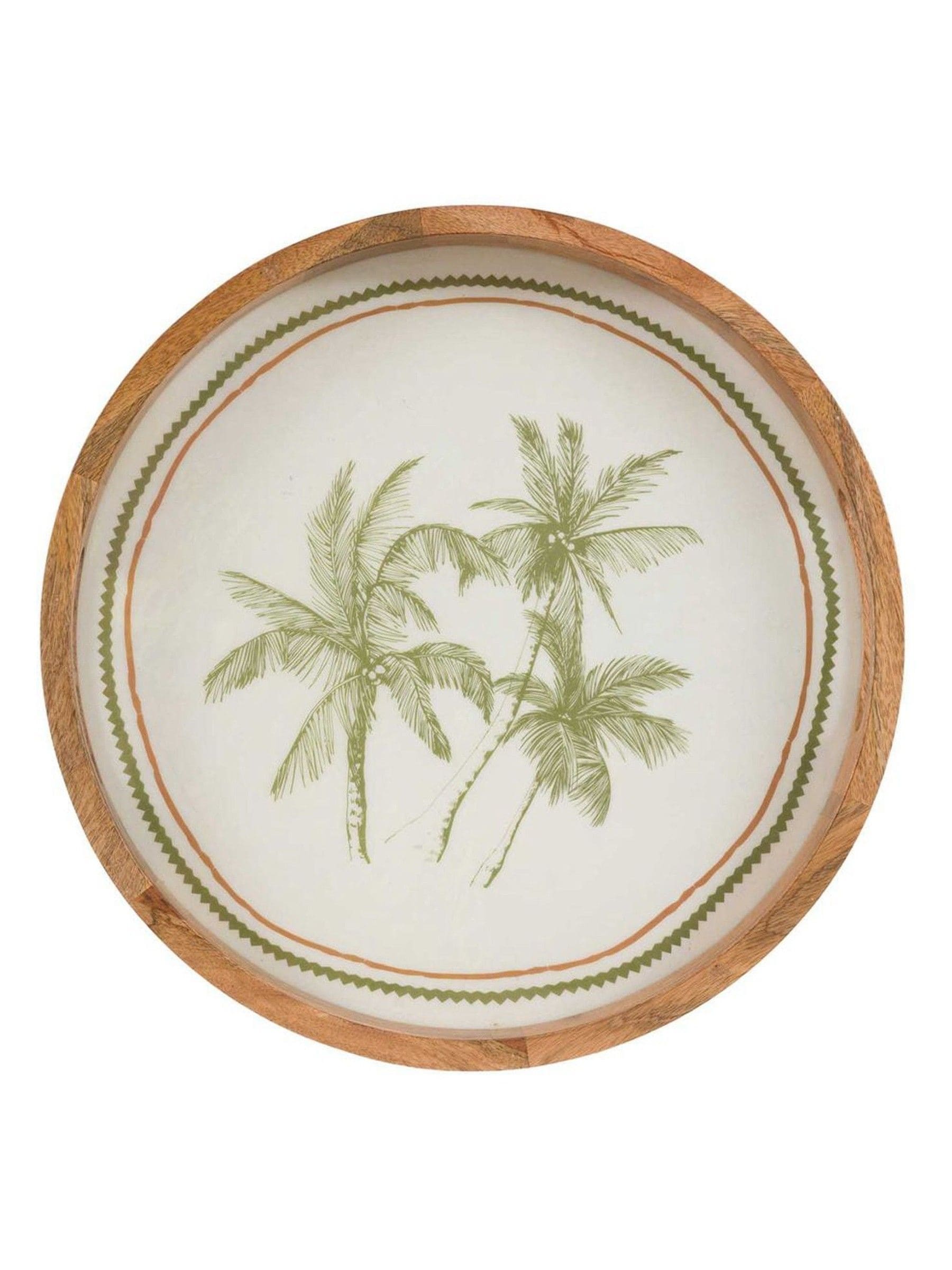 Gallery Home mango wood palm tray 40cm (British brand)