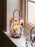 Gallery Home brown speckled large glass holder, UK version