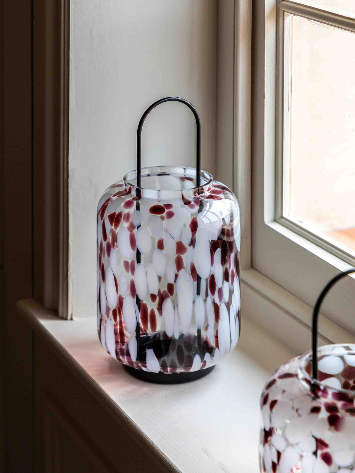 Gallery Home brown speckled large glass holder, UK version