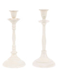 Gallery Home cream metal candlestick 26cm, UK version