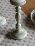 Gallery Home green metal candlestick 22cm, UK version