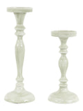 Gallery Home green metal candlestick 22cm, UK version