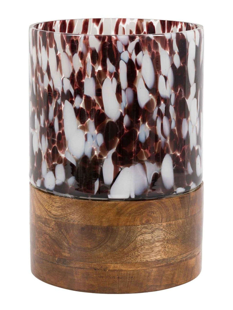Gallery Home brown speckled hurricane holder, UK version