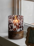 Gallery Home brown speckled hurricane holder, UK version
