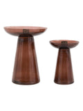 Gallery Home black glass candle holder, imported from the UK