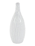 Gallery Home grey tall ceramic beaded vase (British brand)