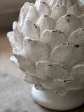 Gallery Home white rustic artichoke sculpture, UK version