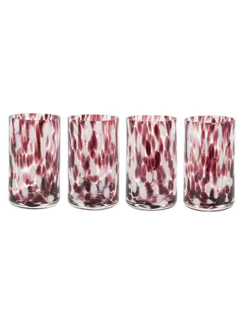 Gallery Home brown confetti highball glasses 15cm - British product