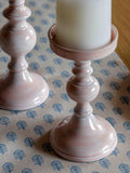 Gallery Home pink metal candle holder 22cm - British product